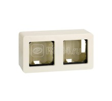 Коробка поверхн. установки 68х130х50мм 4 мод. Simon27 сл. кость 27821-32