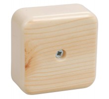 Коробка распаячная ОП 50х50х20 IP20 КМ41206-04 (4 клем. 3кв.мм) сосна ИЭК UKO10-050-050-020-K34