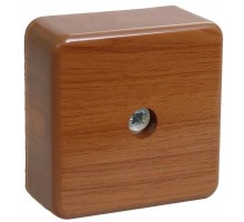 Коробка распаячная ОП 50х50х20 IP20 КМ41206-05 (4 клеммы 3кв.мм) дуб ИЭК UKO10-050-050-020-K24
