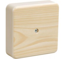 Коробка распаячная ОП 75х75х20 IP20 КМ41212-04 (6 клем. 6кв.мм) сосна ИЭК UKO10-075-075-020-K34
