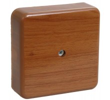 Коробка распаячная ОП КМ 75х75х20 дуб ИЭК UKO10-075-075-020-K24-E
