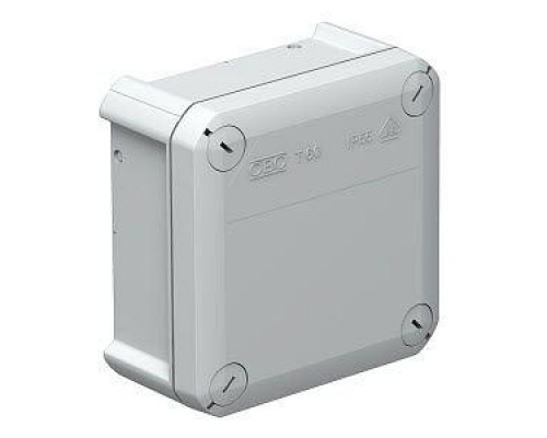 Коробка распределительная 114х114х57мм IP66 T 60 OE закрыт. свет. сер. OBO 2007239
