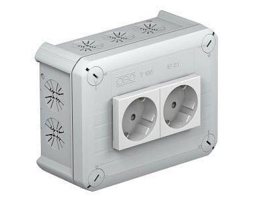 Коробка распределительная 150х116х67мм T 100 2MSD WS OBO 2007821