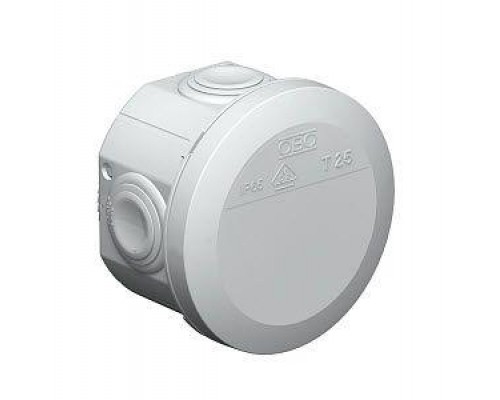 Коробка распределительная 80х51мм IP65 4х25 T25 свет. сер. OBO 2007029