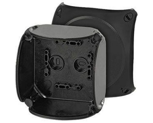 Коробка распределительная ОП 104х104х70мм IP66/67 черн. KF 0400 C HENSEL 62000084