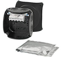 Коробка распределительная ОП 104х104х70мм с клемм. WP 0402 B черн. HENSEL 62000100