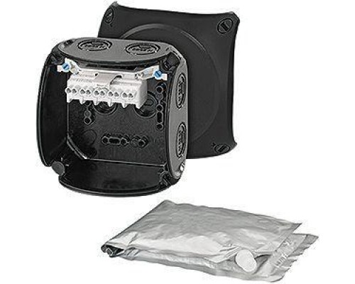 Коробка распределительная ОП 104х104х70мм с клемм. WP 0402 B черн. HENSEL 62000100