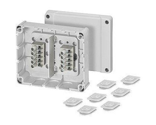 Коробка распределительная ОП 119х139х49мм IP54 с клемм. DP 9222 сер. HENSEL 6000042