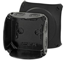 Коробка распределительная ОП 130х130х77мм IP66/67 KF 0600 B черн. HENSEL 62000052