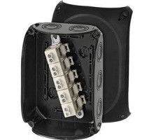 Коробка распределительная ОП 130х180х77мм IP66/67 с клемм. KF 1010 B черн. HENSEL 62000062
