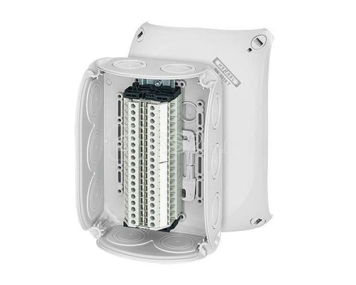 Коробка распределительная ОП 130х180х77мм PP IP66 RK 1019 T 19-клемм 0.5-4кв.мм 10+2 мемб. ввод. сер. HENSEL 62000178