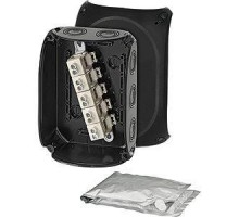 Коробка распределительная ОП 130х180х77мм с клемм. WP 1010 B черн. HENSEL 62000110