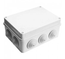 Коробка распределительная ОП 150х110х70мм IP54 10 выходов 10 гермовводов крышка на винтах бел. Epplast 210313