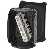 Коробка распределительная ОП 155х210х92мм с клемм. KF 1616 B черн. HENSEL 62000068