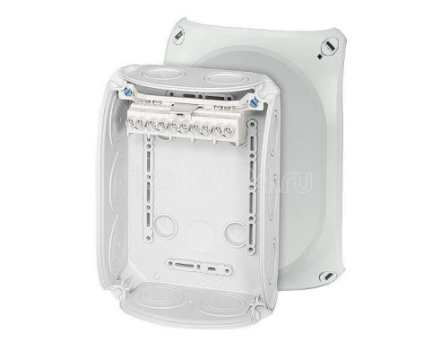 Коробка распределительная ОП 180х130х77мм PP IP66 DK 1006 G клеммы 2.5-10кв.мм 10+2 мемб. ввод. 5п сер. HENSEL 62000009