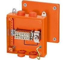 Коробка распределительная ОП 200х200х80мм IP66 с клемм. FK 9259 оранж. HENSEL 6000109