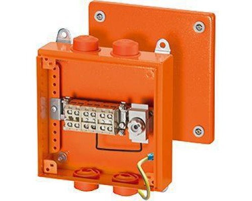 Коробка распределительная ОП 200х200х80мм IP66 с клемм. FK 9259 оранж. HENSEL 6000109