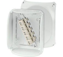 Коробка распределительная ОП 205х255х112мм IP66/67 с клемм. KF 2525 G свет./сер. HENSEL 62000071