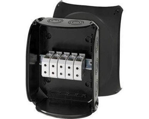 Коробка распределительная ОП 225х295х122мм IP66/67 с клемм. KF 3535 B черн. HENSEL 62000076