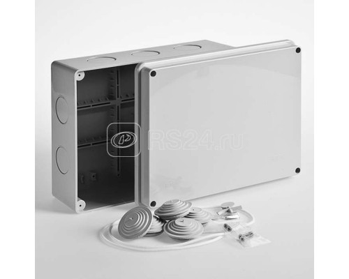 Коробка распределительная ОП 240х195х90мм IP55 без гермет. Рувинил 67066