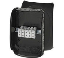 Коробка распределительная ОП 255х355х122мм IP66/67 с клемм. KF 5050 B черн. HENSEL 62000080