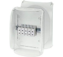 Коробка распределительная ОП 255х355х122мм IP66/67 с клемм. KF 5050 G свет./сер. HENSEL 62000079
