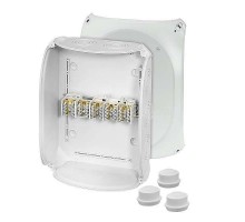 Коробка распределительная ОП 295х225х122мм IP55/IP66 DK 3525 S 5п кл. 4-25кв.мм IP55 PP/IP66 с 3хESM40 сер. HENSEL 62000168