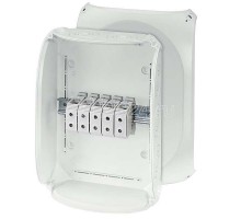 Коробка распределительная ОП 355х255х122мм PP IP66 DK 5055 G 10хМ25/М40/М63 5п кл. 16-50кв.мм без каб. вводов сер. HENSEL 62000163