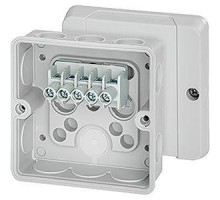 Коробка распределительная ОП 88х88х47мм IP55 с клемм. DE 9325 сер. HENSEL 6000044