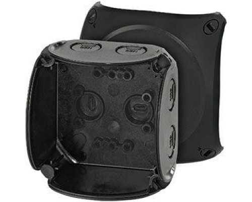 Коробка распределительная ОП 93х93х62мм IP66/67 KF 0200 B черн. HENSEL 62000042