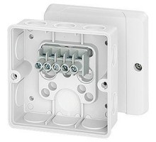 Коробка распределительная ОП 98х98х52мм IP55 с клемм. DE9346 бел. HENSEL 6000323
