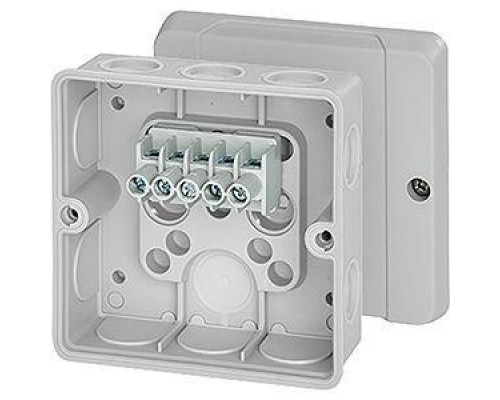 Коробка распределительная ОП 98х98х52мм IP55 с клемм. DE 9345 сер. HENSEL 6000272