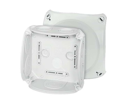 Коробка распределительная СП 130х130х77мм IP66 DK 0600 G 7 мемб. ввод. с гермет. зоной 9-21 сер. HENSEL 62000005