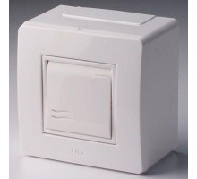 Коробка с выключателем 1-кл. 2мод. ОП BRAVA 10А IP20 PDD-N60 бел. DKC 10002