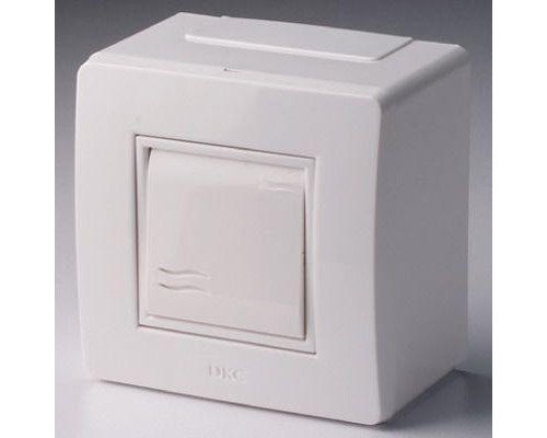 Коробка с выключателем 1-кл. ОП 10А IP20 корич. DKC 10002B