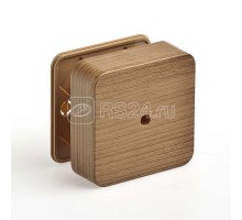 Коробка универсальная для кабель-каналов 80х80х25 дуб (темн. основа) IP40 Рувинил 65005-08М