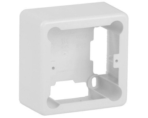 Коробка универсальная КМКУ 85х85х42мм неразборная ЭЛЕКОР бел. ИЭК CKK10D-U-2-K01