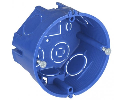 Коробка установочная С3 d68х40 для твердых стен (с саморезами) опт.упак. ИЭК UKT10-068-040-000-A-N-UO