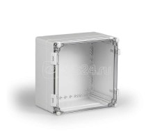 Корпус Cubo W 300х400х185 с петлями и замками рамная вставка прозрачн. крышка PC IP66 ENSTO WPCP304018T