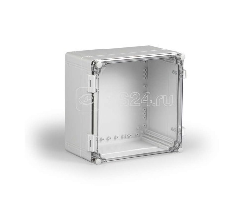 Корпус Cubo W 300х400х185 с петлями и замками рамная вставка прозрачн. крышка PC IP66 ENSTO WPCP304018T