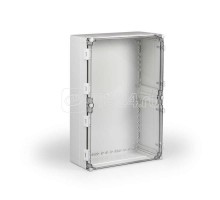Корпус Cubo W 400х600х185 с петлями и замками рамная вставка прозрачн. крышка PC IP66 ENSTO WPCP406018T