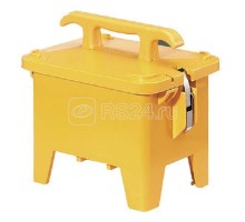 Корпус EverGUM переносной мини с клеммами N+PE с DIN-рейкой 12 мод. 306х230х287мм IP44 желт. Mennekes 70385