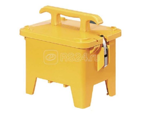 Корпус EverGUM переносной мини с клеммами N+PE с DIN-рейкой 12 мод. 306х230х287мм IP44 желт. Mennekes 70385