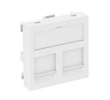 Корпус компьютерной розетки Modul45 (прямой) 45х45мм DTG-2RM AL1 серебр. OBO 6119296
