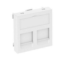 Корпус компьютерной розетки Modul45 тип A (прямой) 45х45мм DTG-2A AL1 серебр. OBO 6119206