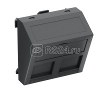 Корпус компьютерной розетки Modul45 тип EP (наклонный) 45х45мм DTS-2EP SWGR1 черн. OBO 6119270
