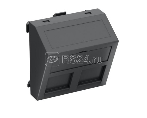 Корпус компьютерной розетки Modul45 тип EP (наклонный) 45х45мм DTS-2EP SWGR1 черн. OBO 6119270