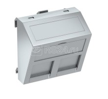 Корпус компьютерной розетки Modul45 тип PA (наклонный) 45х45мм. DTS-2PA AL1 серебр OBO 6119266