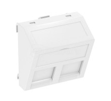 Корпус компьютерной розетки Modul45 тип PA (наклонный) 45х45мм DTS-2PA RW1 бел. OBO 6119262
