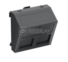 Корпус компьютерной розетки Modul45 тип PA (наклонный) 45х45мм DTS-2PA SWGR1 черн. OBO 6119264